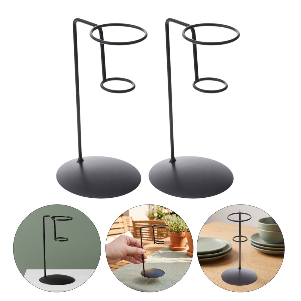 5pcs Iron Ice Cream Cone Holder – Mini Single Waffle Cone Display Stand for